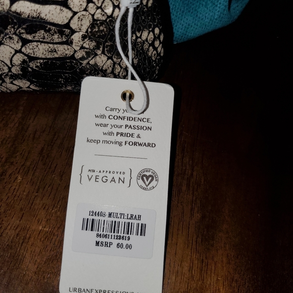 Women's snake print shoulder bag - Picture 3 of 4